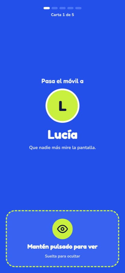 Pantalla pasa el móvil